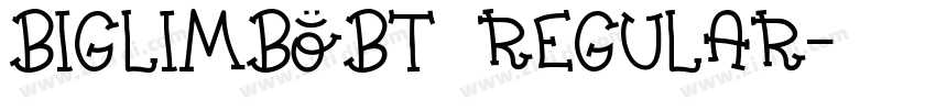 BigLimboBT Regular字体转换